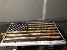 Load image into Gallery viewer, Wooden American Flag - Subdued