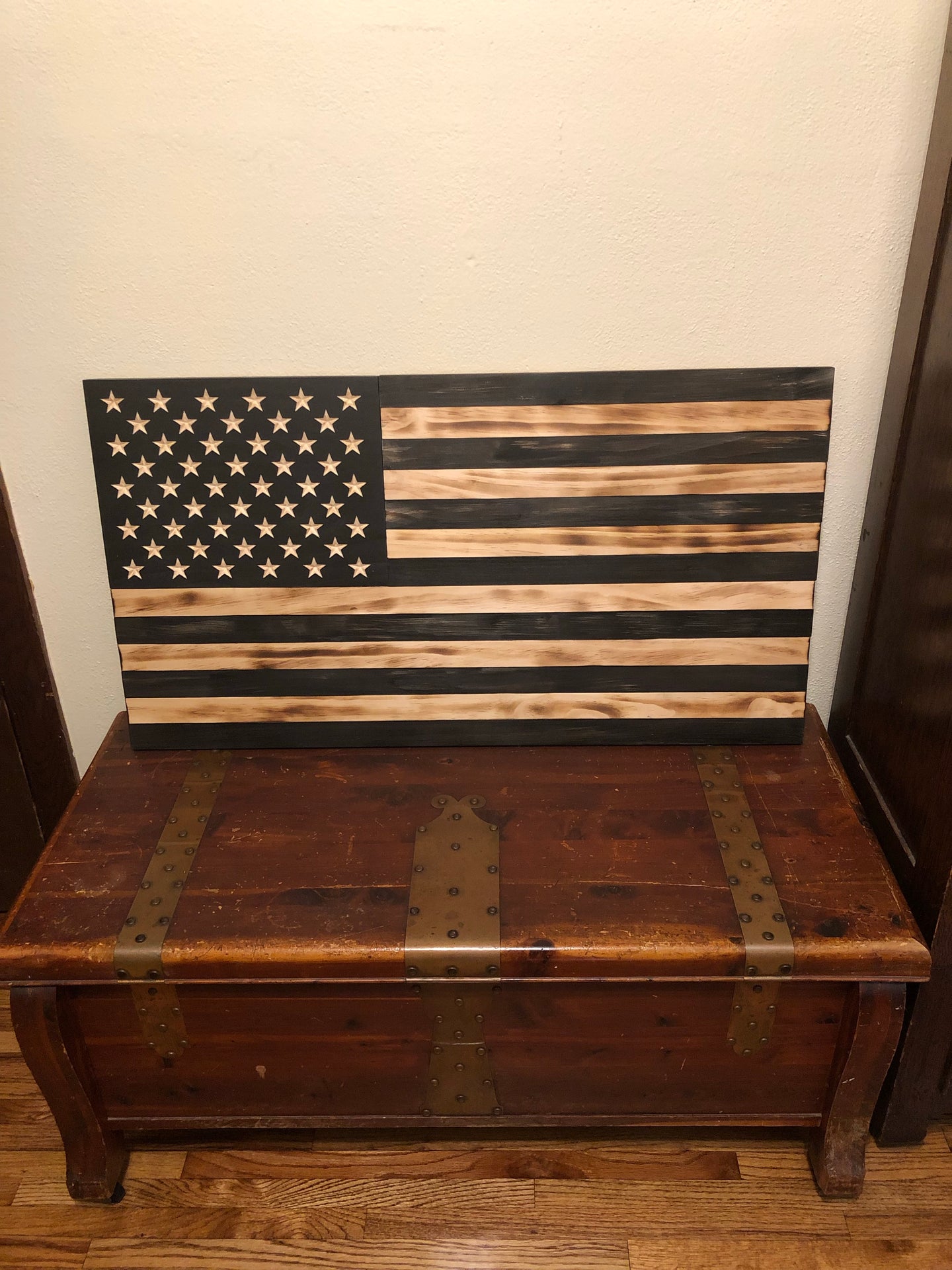 Wooden American Flag - Subdued